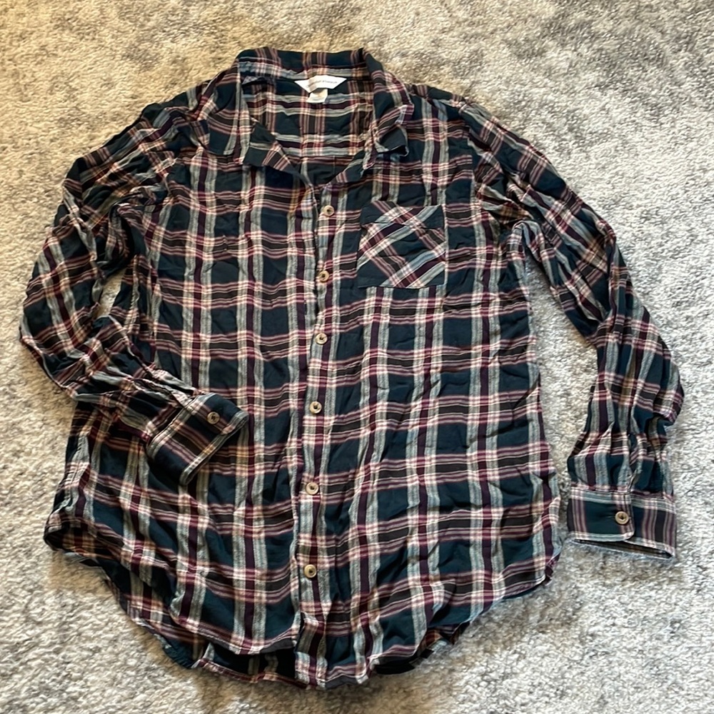 Plaid long sleeve shirt